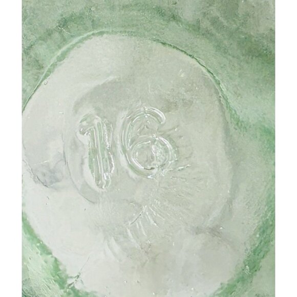 Vintage Anchor Hocking Ribbed Handled Green Glass Mugs Drinking Glasses Set of 4 - Picture 12 of 16